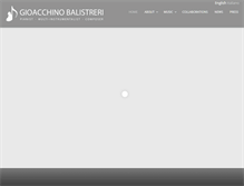 Tablet Screenshot of gioacchinobalistreri.com